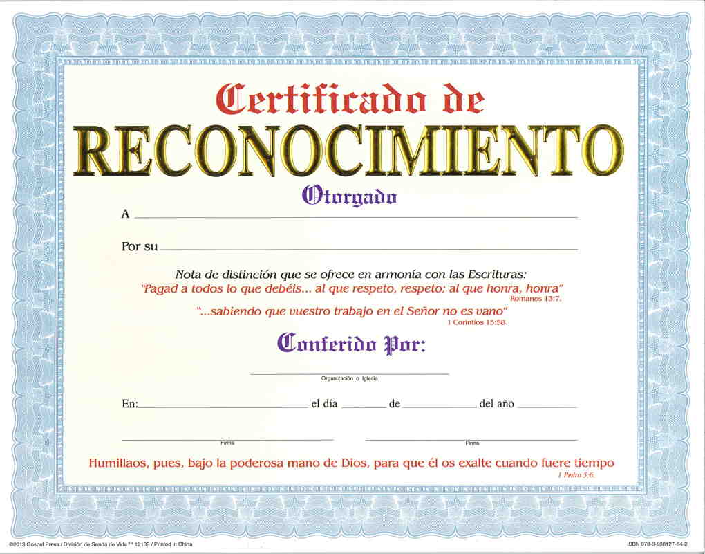 certificados cristianos